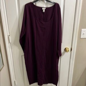 Ava & Viv Rich Plum Long Sleeve Dress